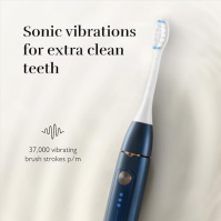 Tmavě modrý sonický zubní kartáček Silk'n SonicYou s výdrží baterie 300 dní